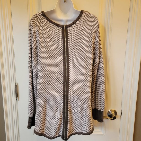 Marble Cotton Blend Crewneck Sweater - Picture 6 of 13